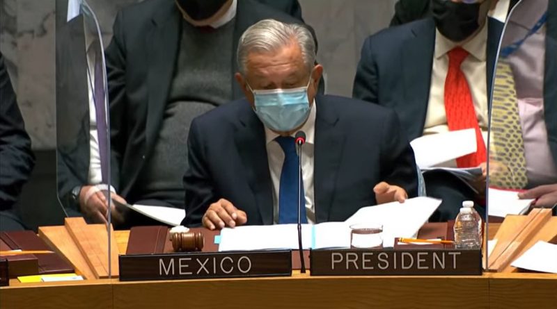 Consejo de Seguridad presidido por el Presidente de México