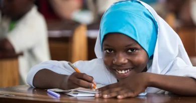 Estudiante mujer de Tanzania